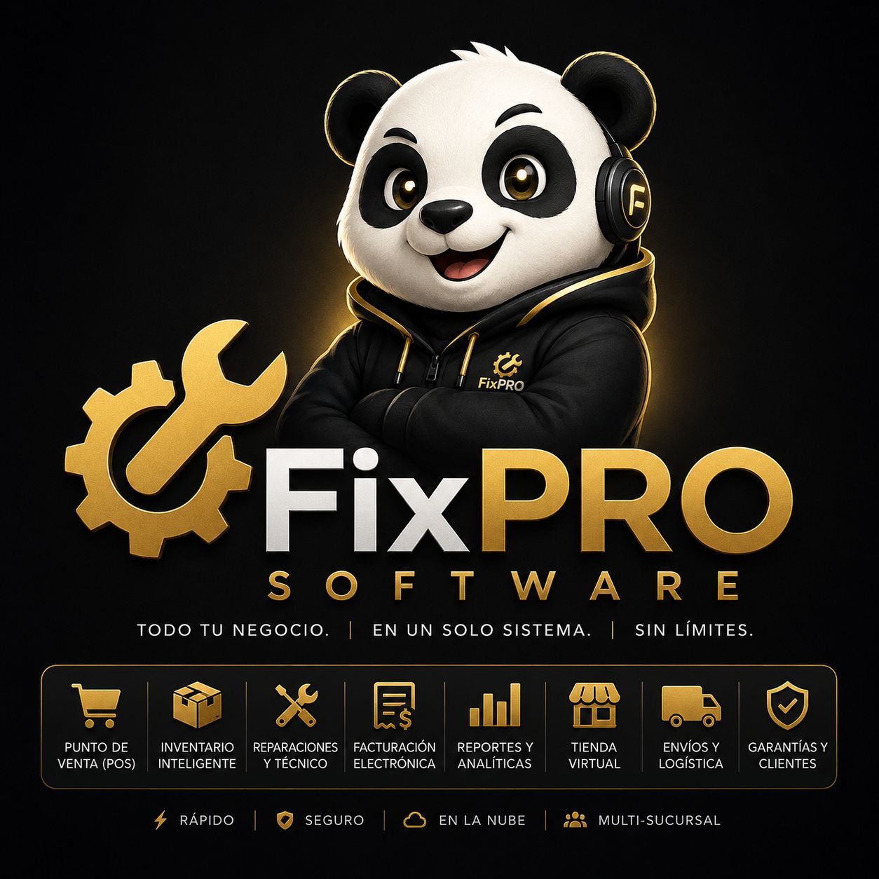 FixPro Software — mascota panda